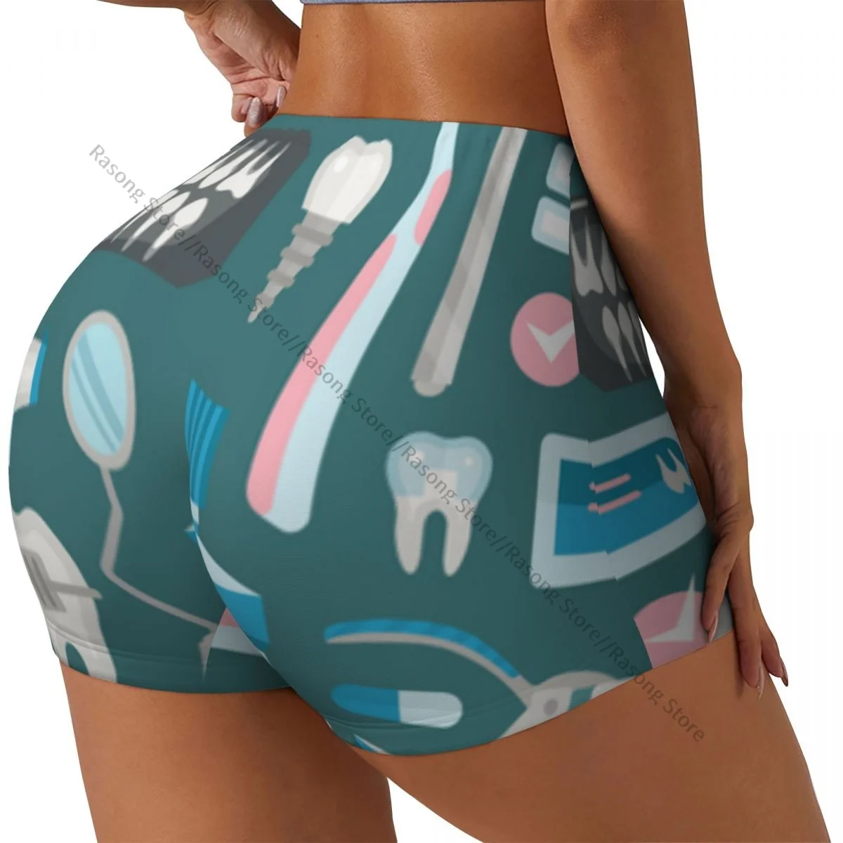 Yoga Shorts Medical Tools Instrument Women Biker Tight Elastic Workout Sports Leggings Sportswear