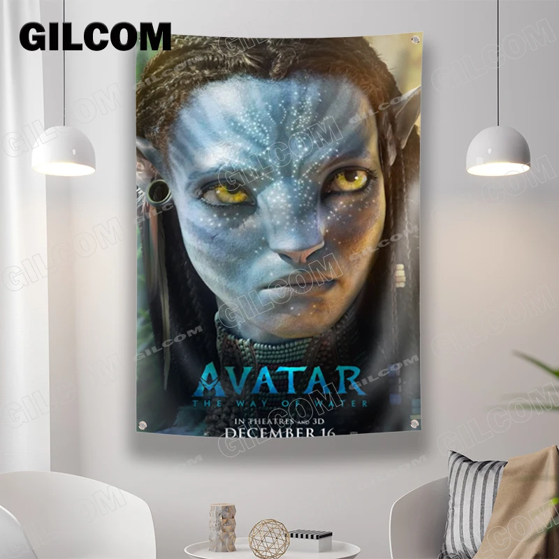 Avatar Warrior Flag Movie Poster Adventure Tapestry Background Yard Idea For Party Banner Table Wall Decoration Room Home Decor