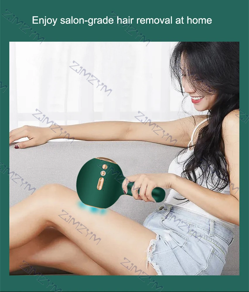 Depiladora láser de zafiro para mujeres, fotodepiladora profesional indolora de hielo, actualización IPL ilimitada, A903