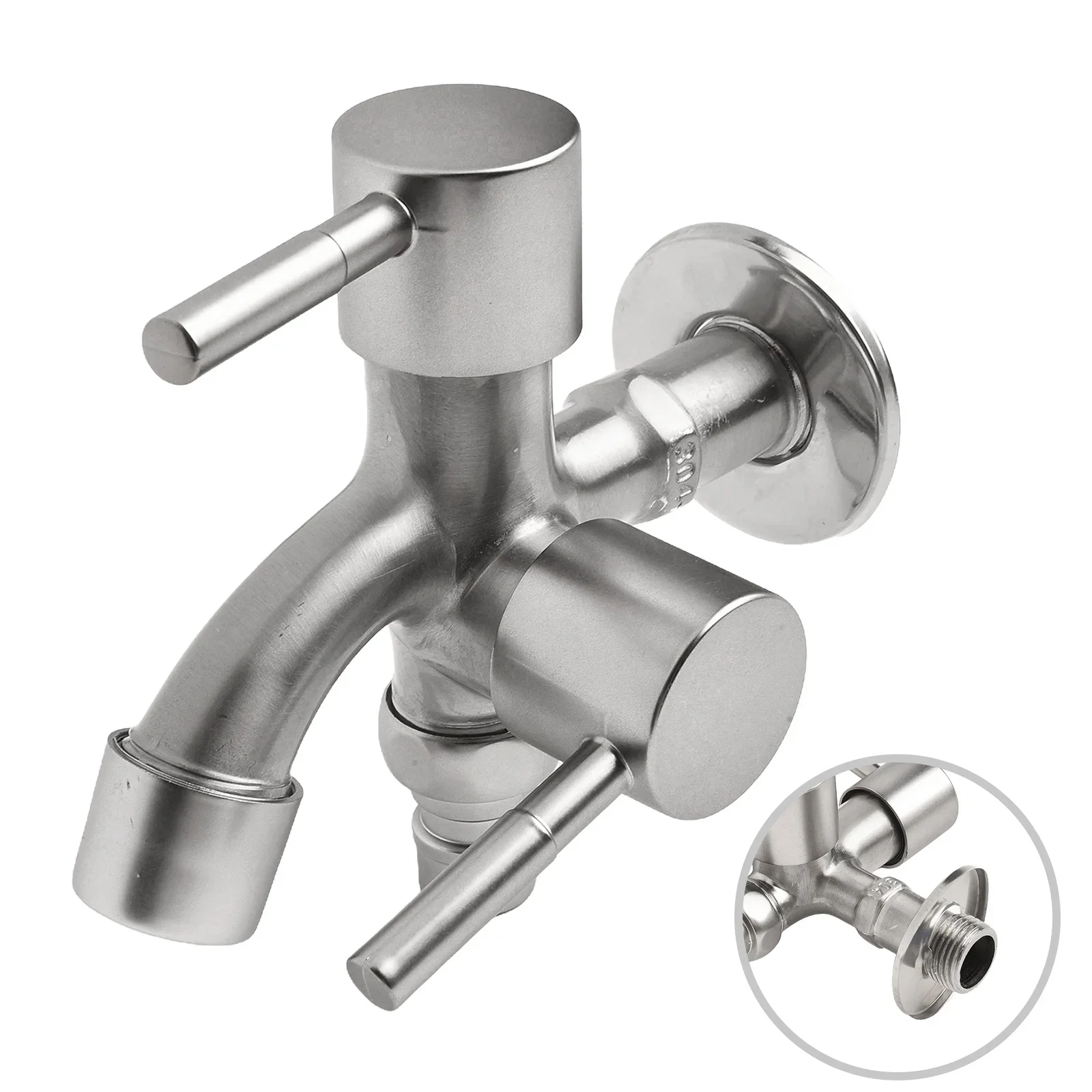 

Stylish And Pretty Design Wash Basin Washing Machine Extension Faucet Accessories Two Way Tap Function Tap G1/2(20mm)