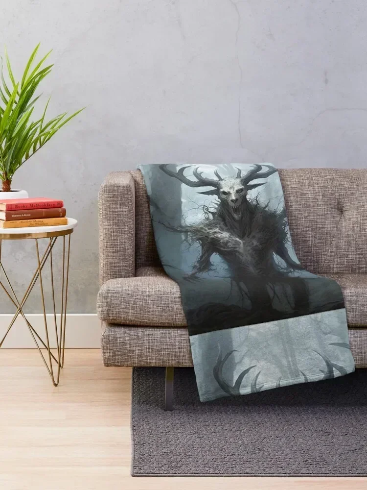 Wendigo Throw Blanket christmas gifts Hairys Blankets