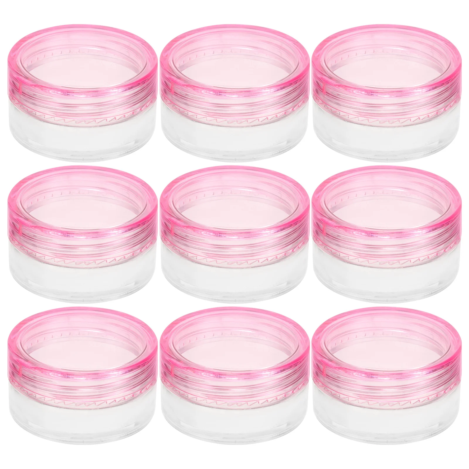 20 قطعة زجاجات كريم صغيرة فارغة حاويات السفر المحمولة إعادة الملء المسمار الموضوع الجرار للكريمات المستحضرات بلسم و