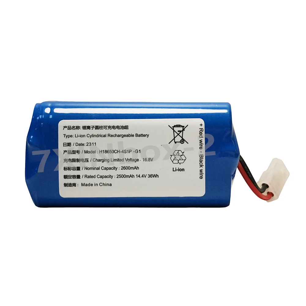H18650CH-4S1P-G1 16.8V 36Wh 2500mAh replacement Battery For Xiaomi Sweeping Robot Essential G1 MJSTG1 SKV4136GL R30 R35