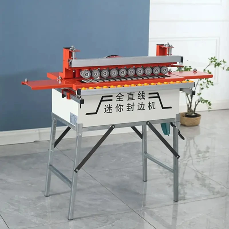 Mini Edge Banding Machine Full Automatic Conveying Edge Bander Straight and Curved Edge Banding Machine