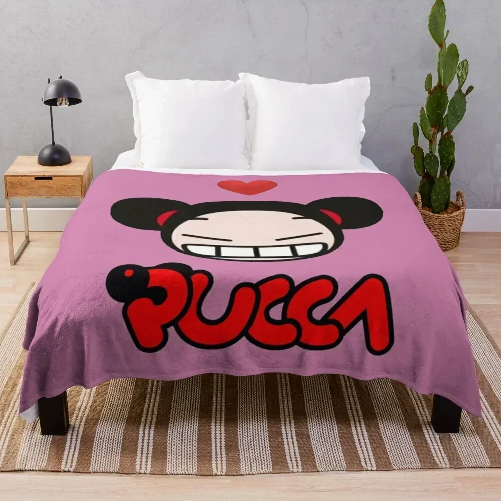 

Pucca Throw Blanket Air Conditioner Soft Blanket for Office Home