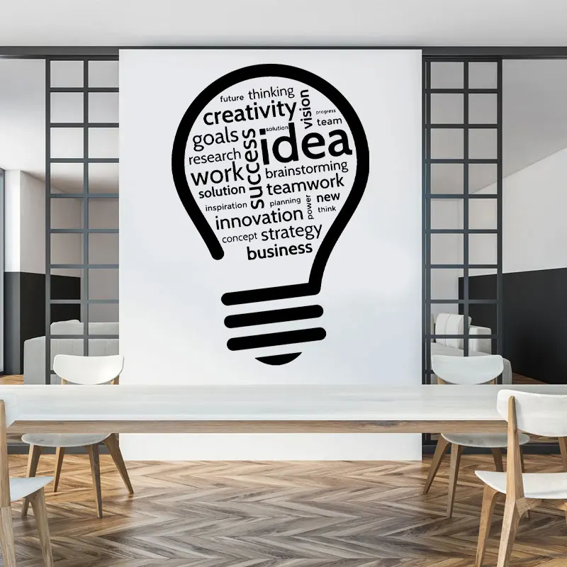 Office Wall Decals Idea Teamwork Wall Art Business Worker Inspire Office Decoration Motivation Stickers Mural Unique Gift 3O11