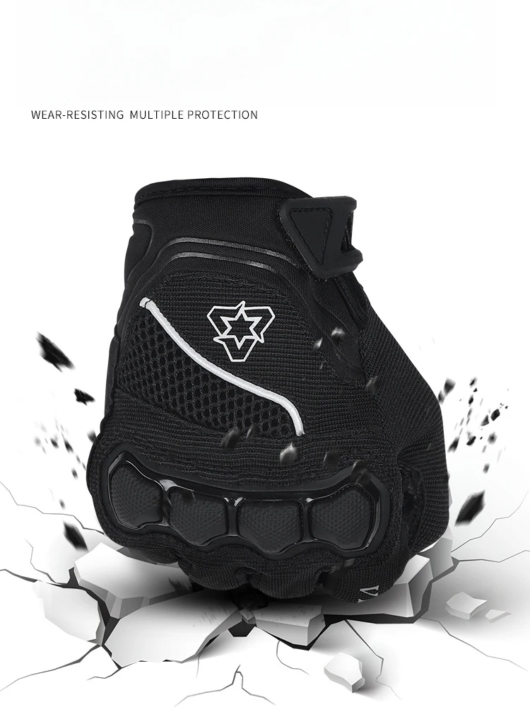 Vemar Lightweight Breathable Touchscreen Gloves for Climbing Off-Road Racing Anti-Slip Durable Touch Control Finger Glove Items