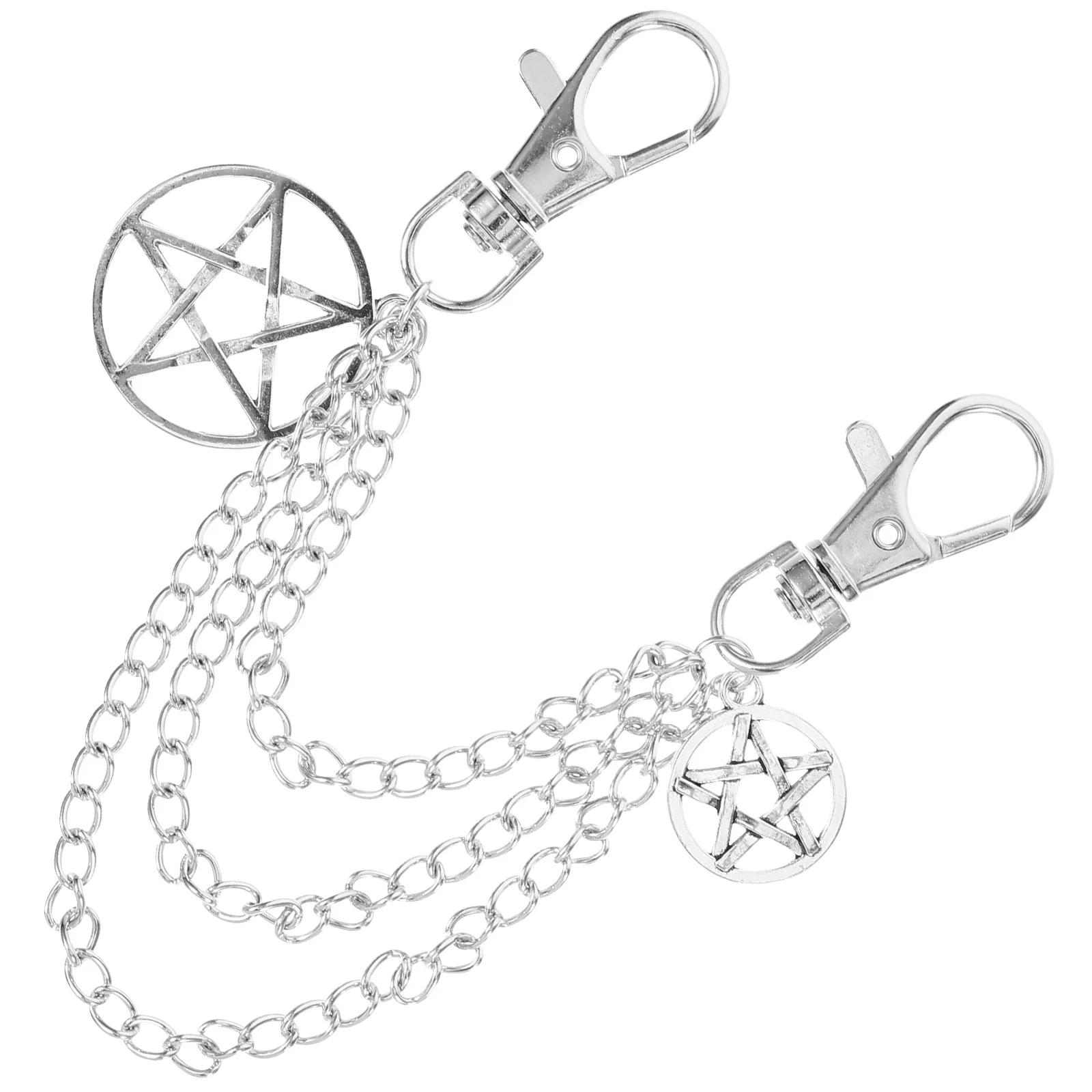 Five-pointed Star Metal Shoe Chain Shoelace Buckle Boot Jewelry for Shoes Accessories Chains Decoration Alloy Charm