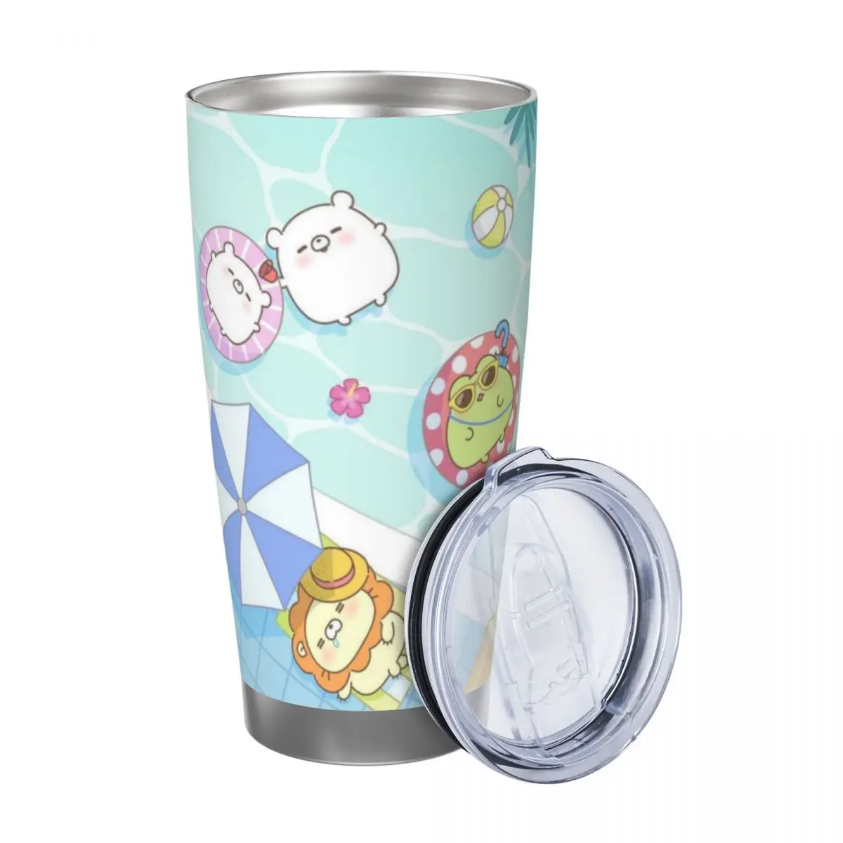 Asamimichaan Cute Asamimi 20oz Cup Large Capacity Car Mug Leak-proof Juice Coffee Cup Food Grade