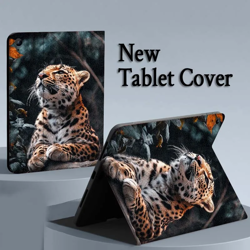 Animal Cool Leopard Pattern For Samsung Galaxy Tab S11 S10 S9 S8 S7 S6 A10.1 A9 A8 A7 10.1 Lite FE Plus Inch Tablet Case