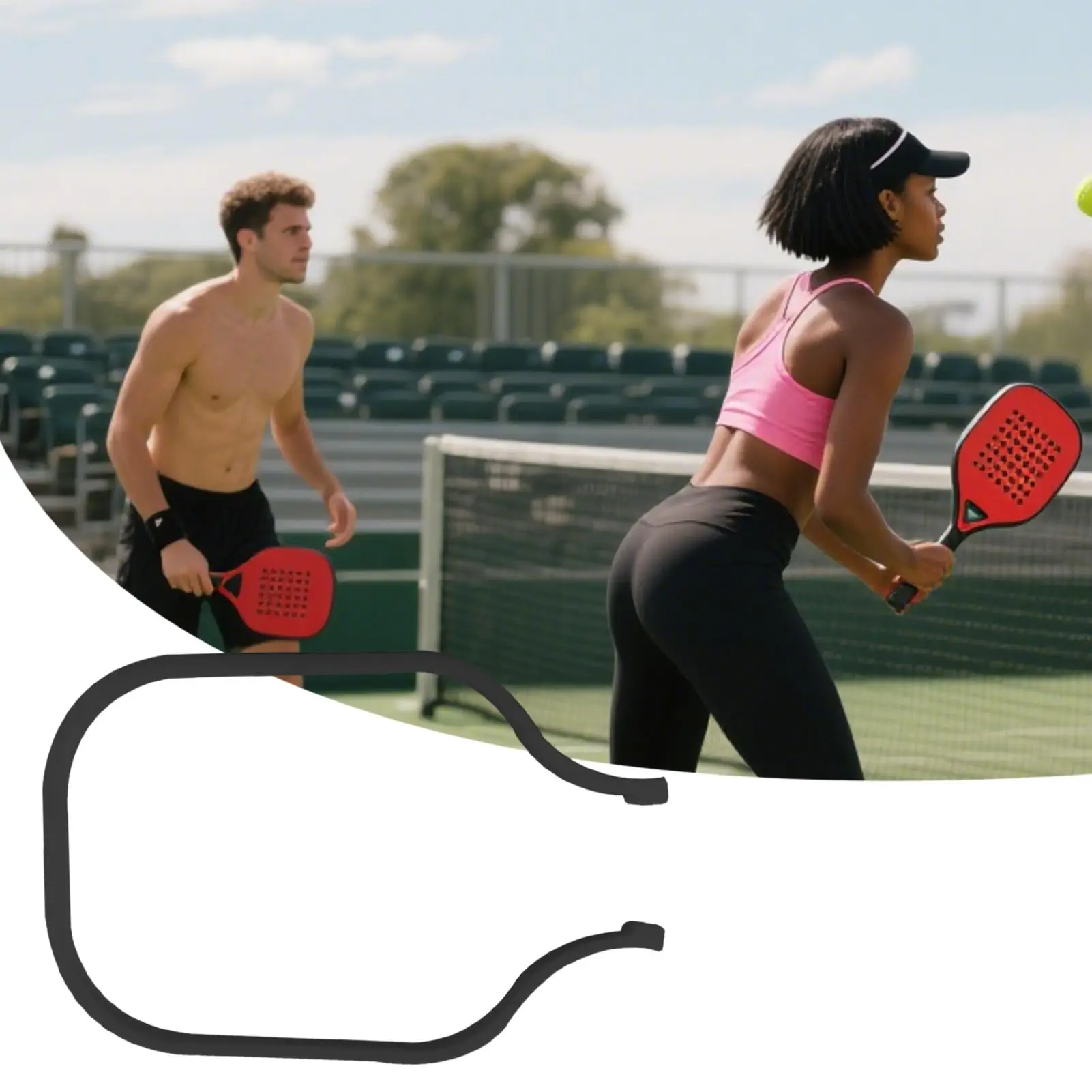 

Защитные полоски для кромок ракетки Pickleball, защитные полоски для кромок весла, амортизация от ударов, утяжеленное тренировочное пособие для начинающих женщин