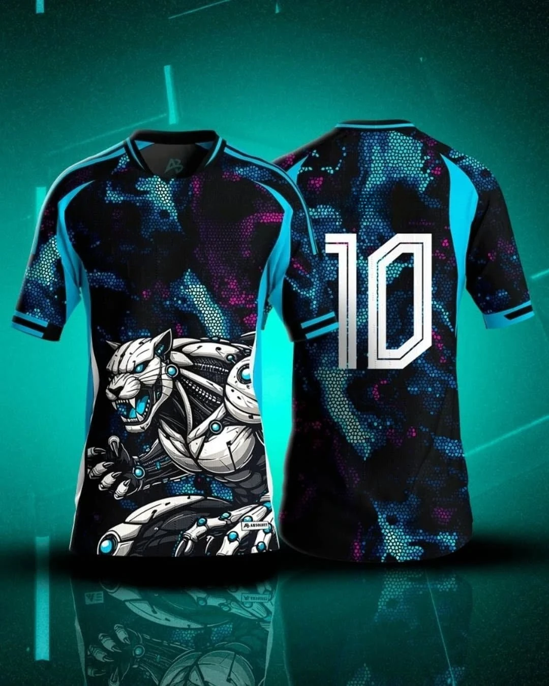 

3d Best-selling Dark Animal European and American Men's and Children's Jersey Short-sleeved T-shirt Daily Life Sports Commuting