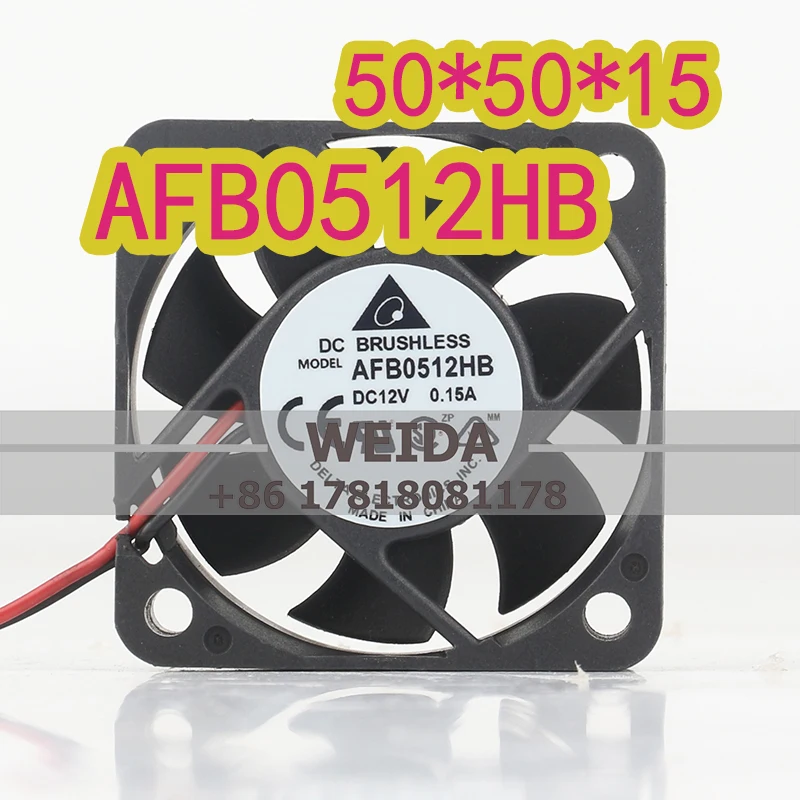 

Вентилятор охлаждения Delta 5 см, 12В 0.15А, AC EC 5015, высокая производительность, двойной шарикоподшипник, для серверных корпусов AFB0512HB