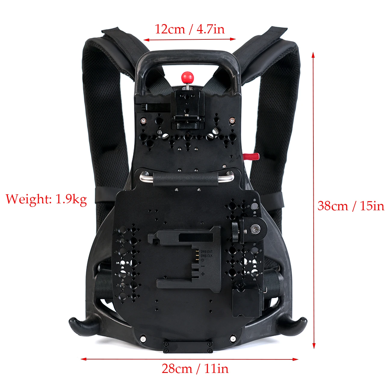 V-mount B-mount Gold-mount Battery Backpack With Fixing Plate XLR 3Pin Output for ARRI ALEXA 35, mini miniLF/RED/SONY/CANON - view 5