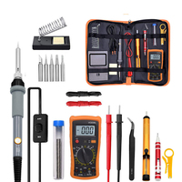 60W Electric Soldering Iron Kit LCD Display Temperature Adjustable 220V 110V With Solder Paste Iron Tips Welding Tools Set