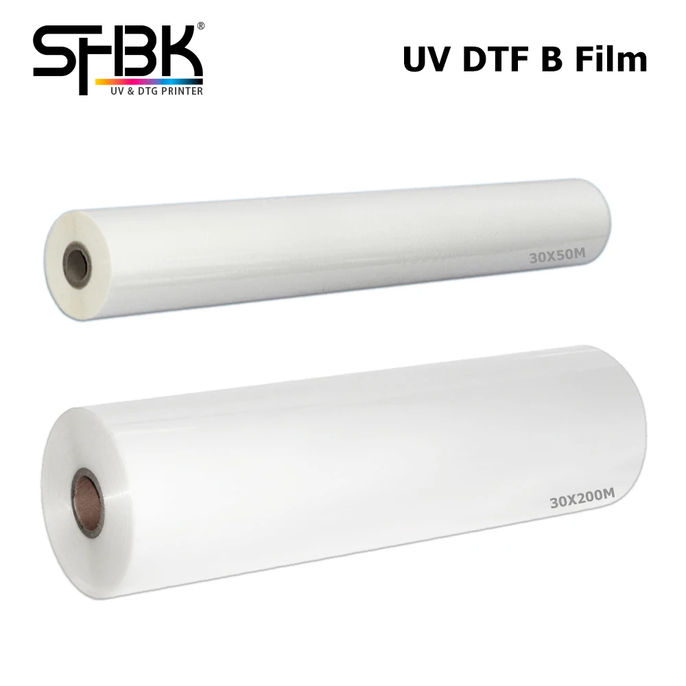 B FILM 30X200M, For UV DTF A film laminating coating, photo, brochure, book cover roll B film