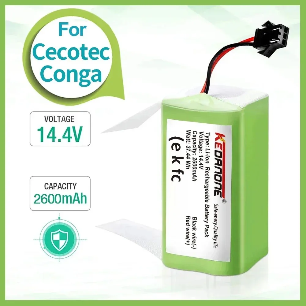 

14.4V 2600mAh Battery For eufy RoboVac 15C 15T 25C 30 30C 35C MAX G10 G15 G20 G30 Hybrid Edge Robot Vacuum Cleaner Accessories