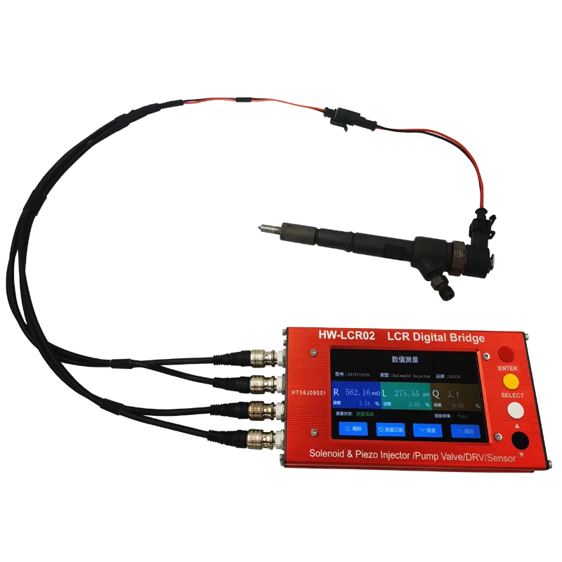 Electronic HW-LCR02 LCR Simulator Auto Parts Solenoid & Piezo Injector Tester