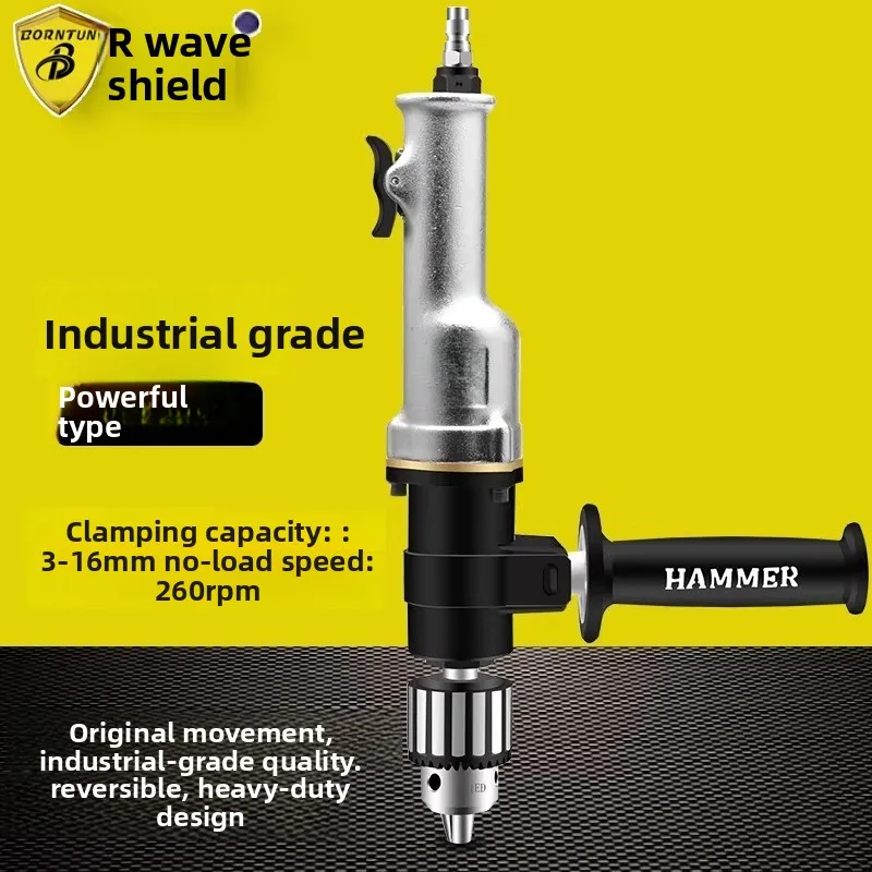 

Bodun Straight Pneumatic Drilling Machine 3-16mm Air Drill Heavy-Duty Air Drill High Torque Air Hand Drill Bd-7236