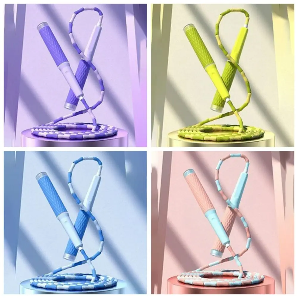 

Adjustable Soft Beaded Skipping Rope Strong Flexibility Lighten Jumping Training Rope Anti-Skid Environment Protection