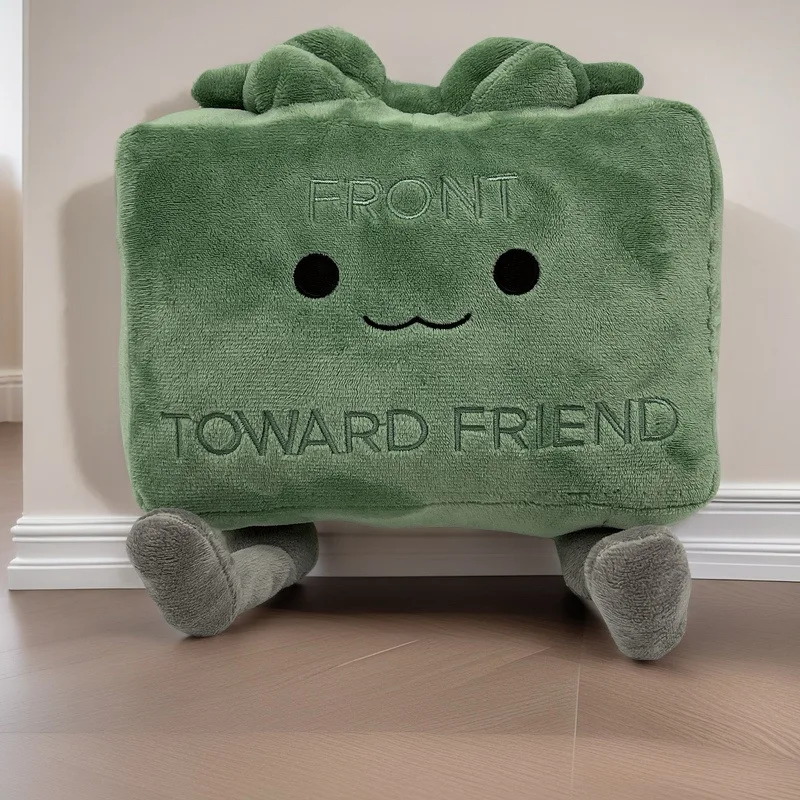 Clay the Claymore Plush Toys Kawaii Green Square Doll Pillow Accessories Gift Collection Model For Baby Girls Boys Birthday Gift