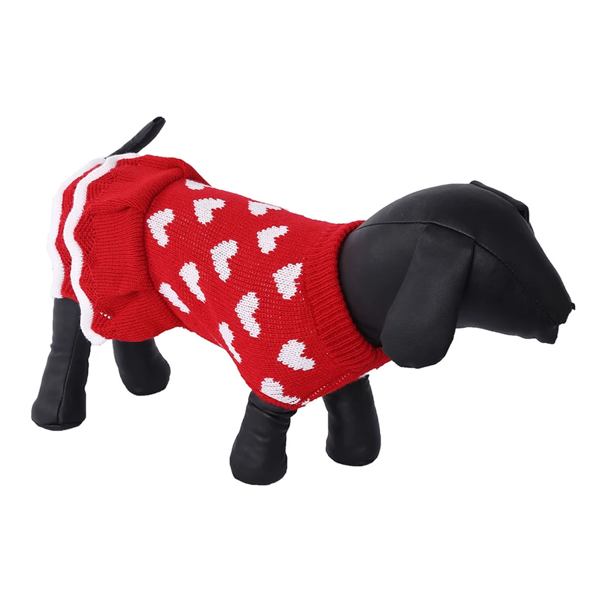 

Jumper Love Dog Clothes Skirts Heart Christmas Outfit Small Pet Supplies for Dogs