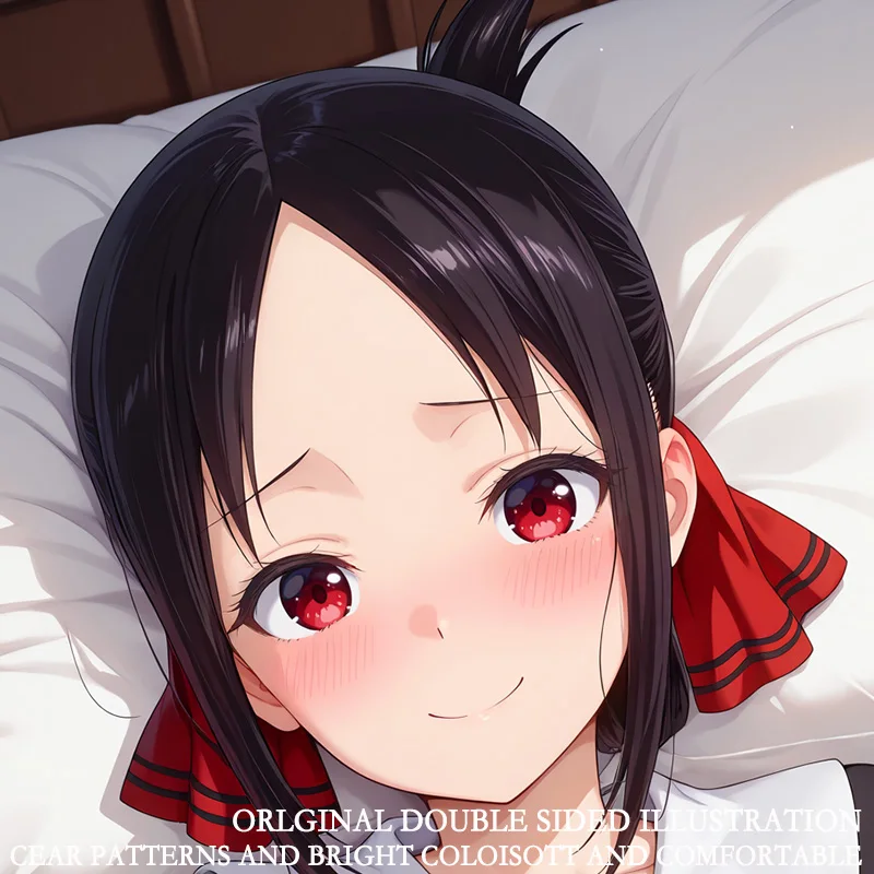 

Dakimakura Pillow Case 2WT 50x160cm - Kaguya Shinomiya Double Sided Anime Waifu Body Pillow for Otaku Adult Gift