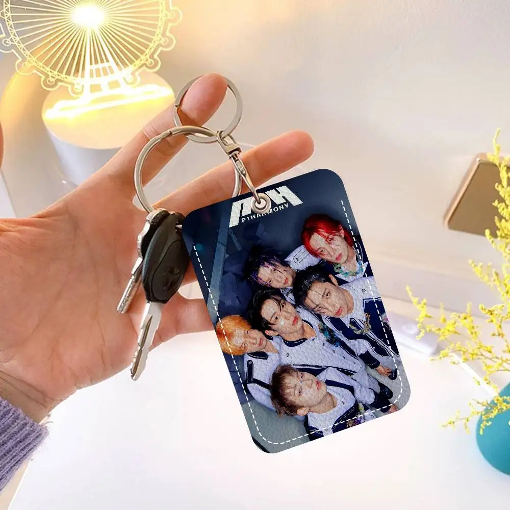 Custom P1Harmony KPOP Personalised Holder Suitable For Bank Card,Subway, Bus Card Wallet Card Case Badge Holder Keychain