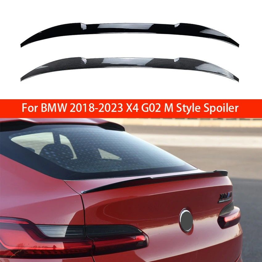 

For 2018 2019 2020 2021 2022 2023 BMW X4 G02 M Style Fixed Wind Spoiler Rear Wing Car Tail Wings Auto Decoration Car Accessories