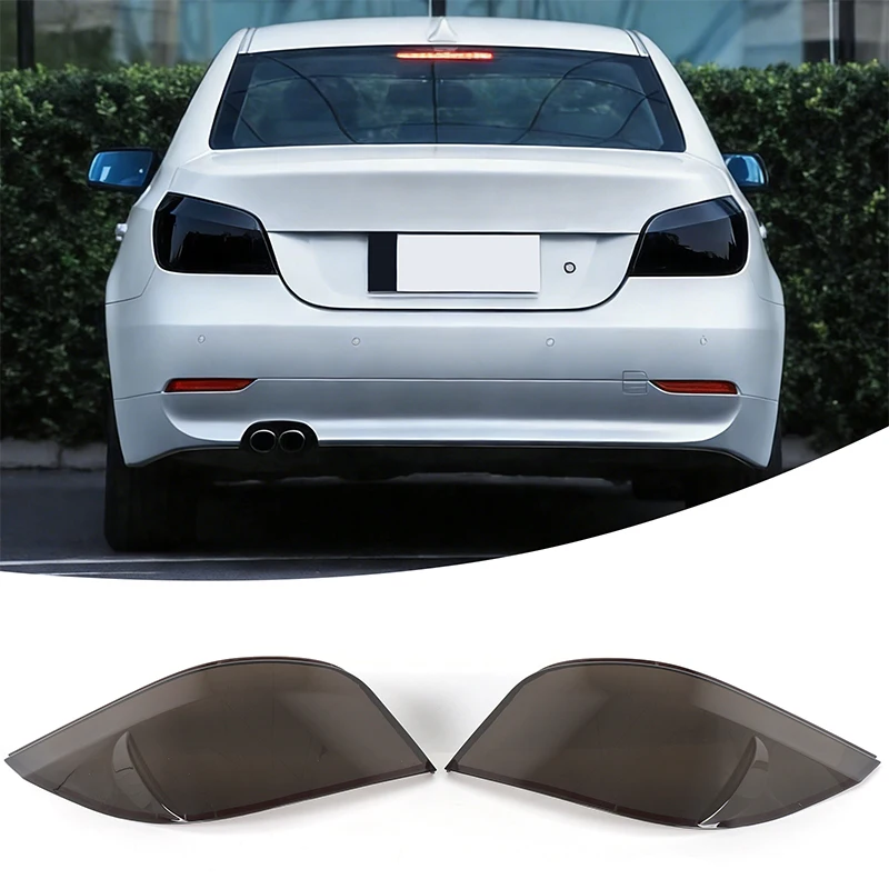 

Smoked Transparent Gray ABS Tail Light Cover 2PCS For BMW E60 M5 5 Series 2004-2010 Exterior Mod Parts