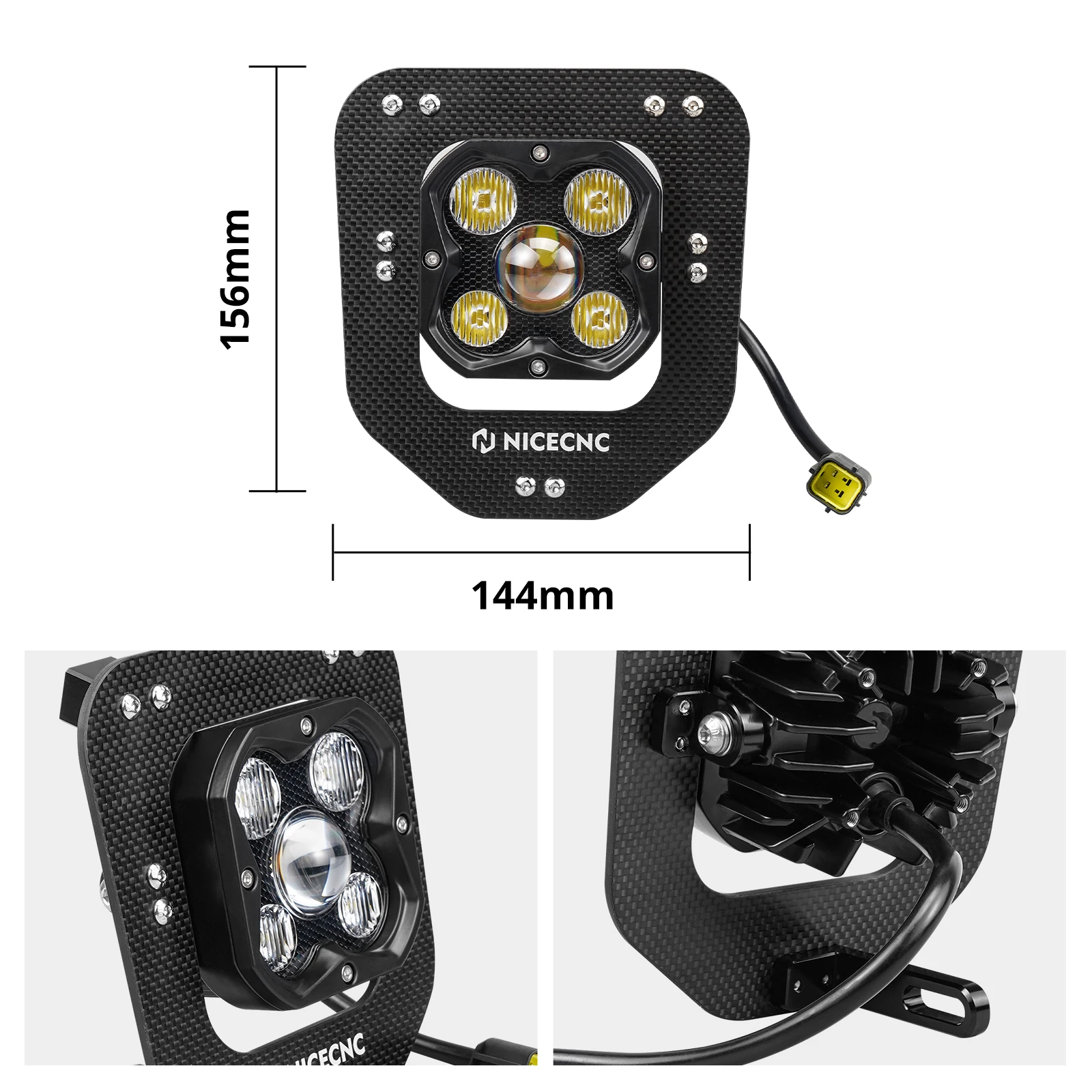 NICECNC For Husqvarna TE 300 2024-2025 28W 12-30V LED Lamp Headlight FE350 FE450 FE501 TE250 FE250 24-25 Motorcycle Accessories