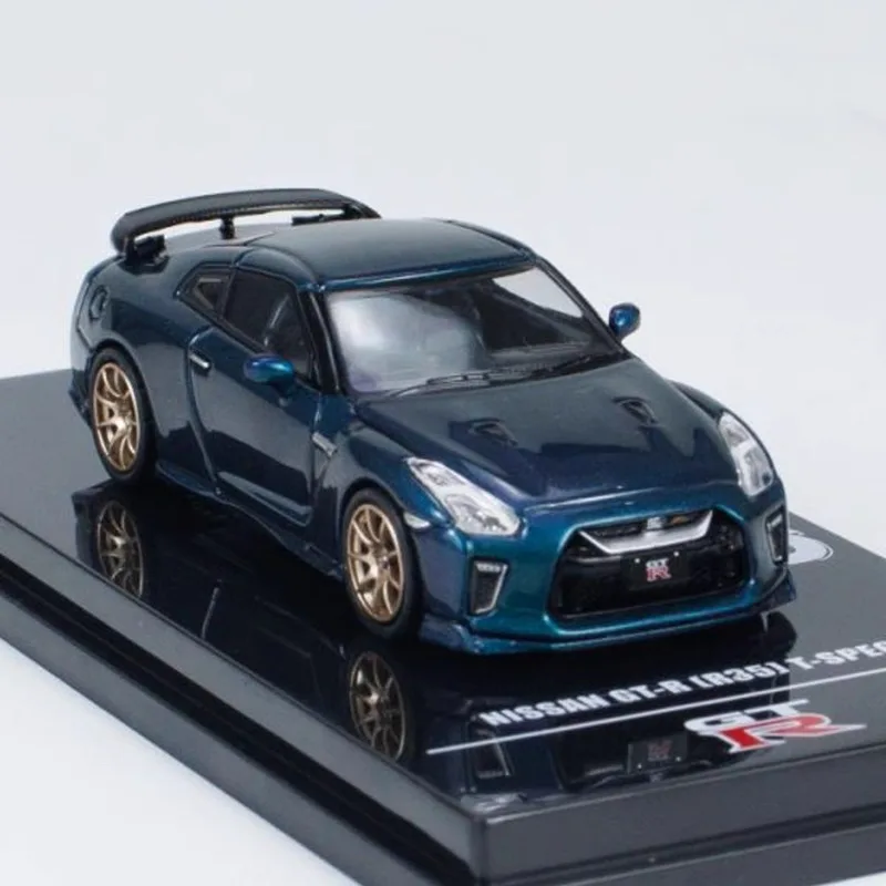 INNO 1:64 Nissan R35 GT-R modèle de voiture en alliage de simulation moulé sous pression, jouet pour garçons, ornement de collection pour adultes.