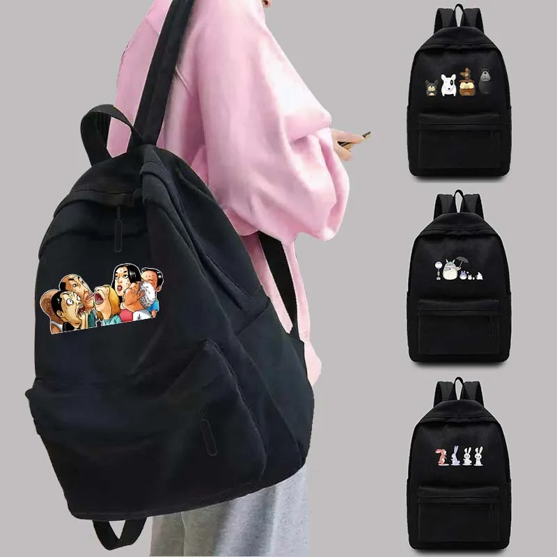 

Women's Backpack Teen Unisex Backpack College School Bag with Cartoon Pattern One Shoulder Laptop Bags Commuter Sports Backpacks