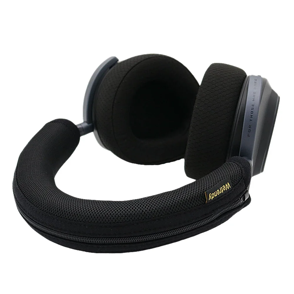 YAYINCC-funda protectora para haz de cabeza de auriculares ROG Delta II, diadema de tela tejida con cremallera, sensación avanzada