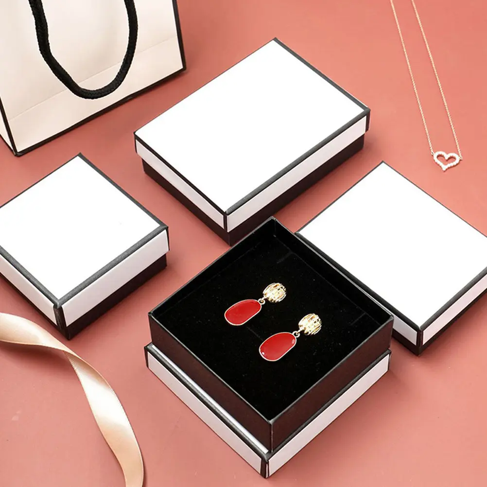 

20Pcs Jewelry Gift Boxes Small Compact Organizer Necklace Earring Ring Storage Packaging Box Bulk for Travel Gifts