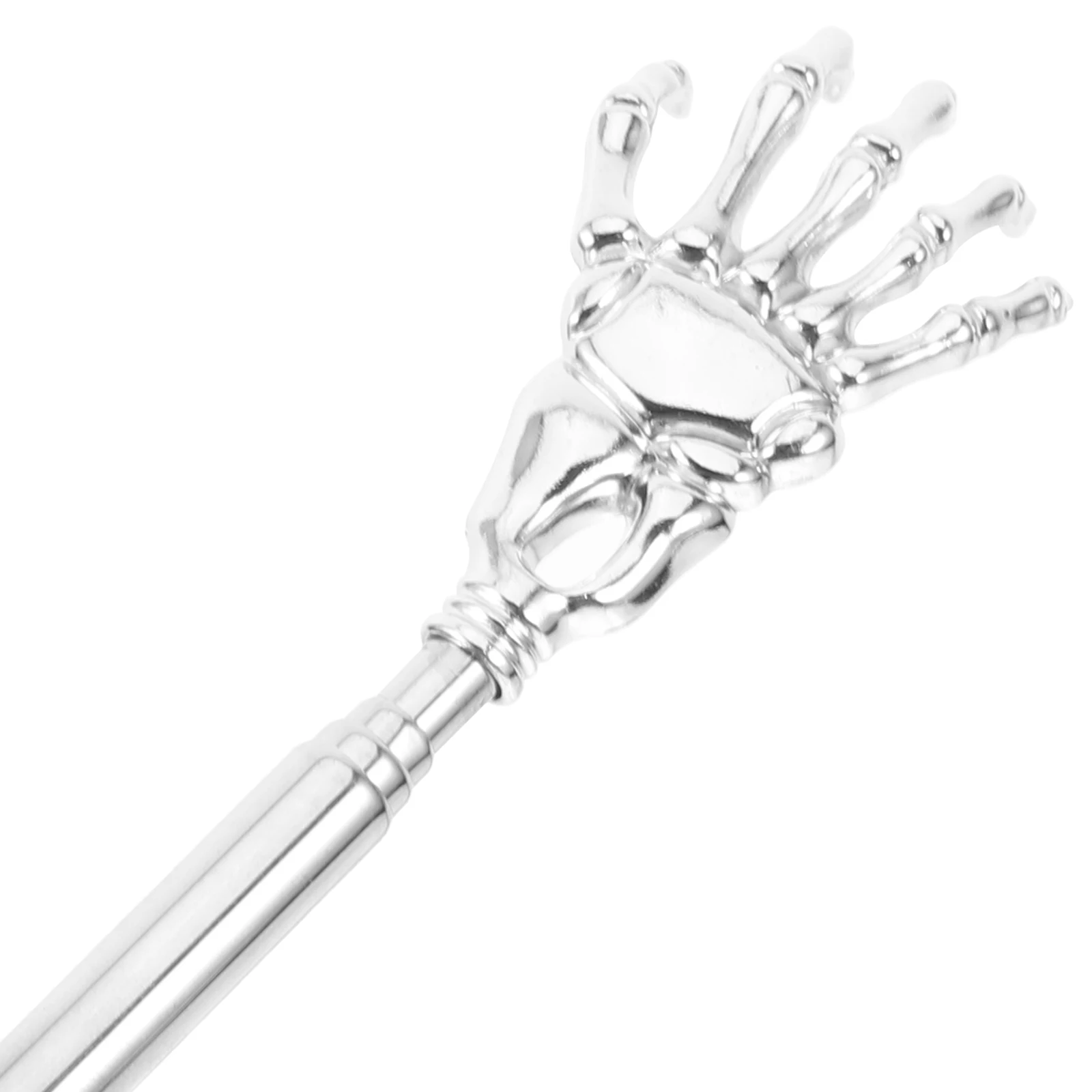 

2Pcs Back Claw Stainless Steel Portable Massager Adjustable Length Soft Portable Back Scratcher Handle For Relief
