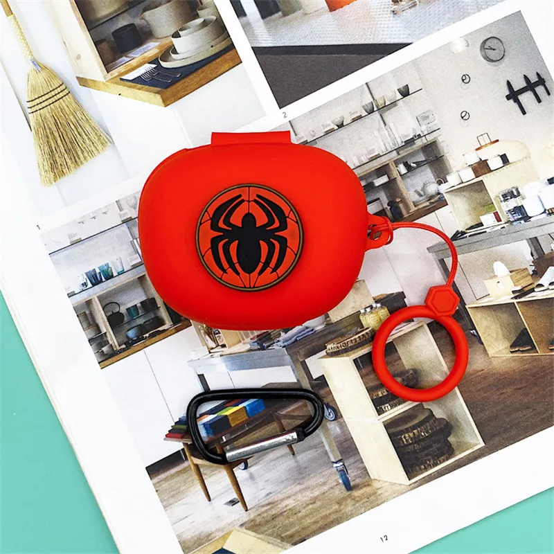 الكرتون مارفل حقيبة سماعة الاذن ل اديفير TWS NB2/NB2 برو سيليكون بلوتوث سماعات شحن صندوق الغطاء الواقي مع الحبل