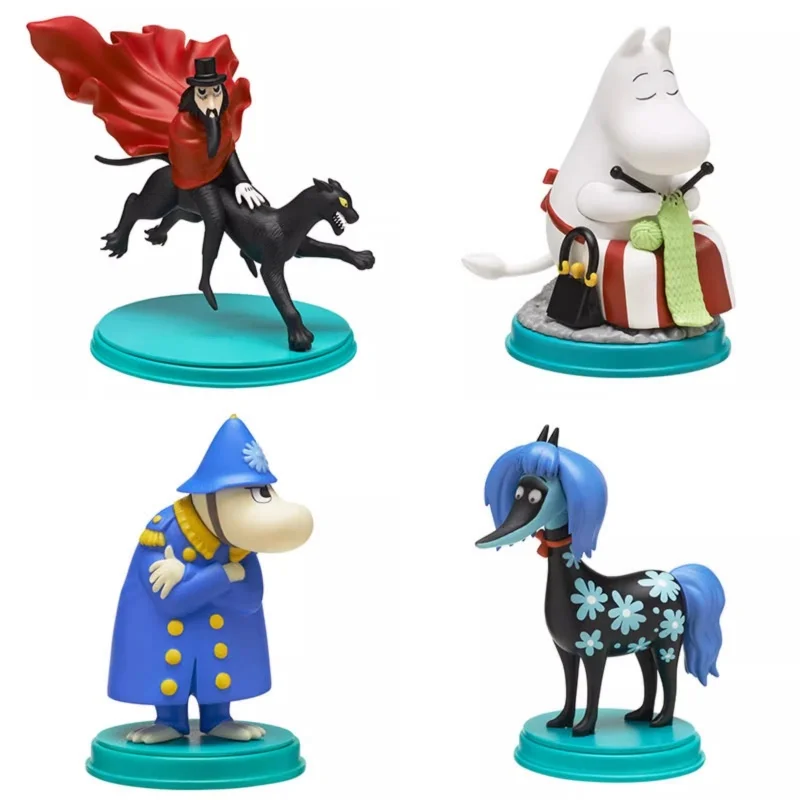 

Оригинальный набор KITAN из 4 фигурок Gashapon AIP Муми-тролли Vol.2 Муми-мама. Игрушки для детей, подарок, коллекционные модели, украшения.