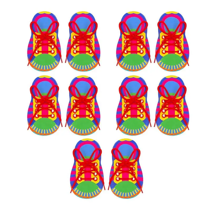 

【2026 Popular】Shoelace Threading Teaching Learning Shoelace Children Toddler Fine Motor Skills Early Learning