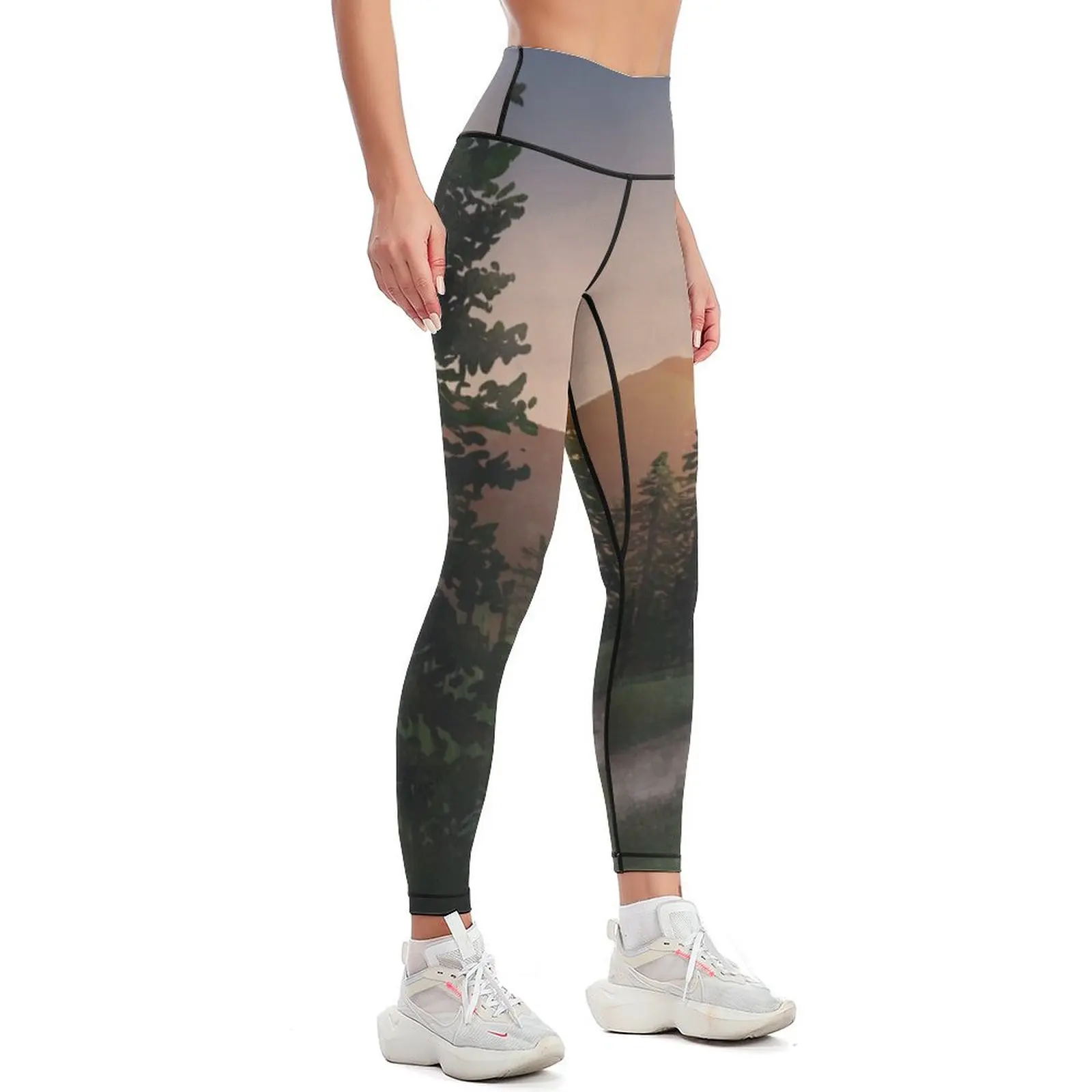 Tall Forest at Dusk Leggings Pants sport legging gym for physical Womens Leggings