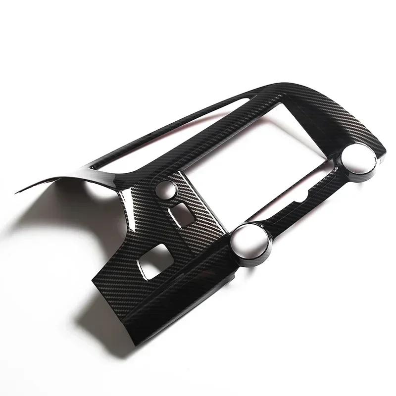 For 2014-2019 Chevrolet Corvette C7 ABS carbon fiber car styling car center control air outlet frame sticker car accessories