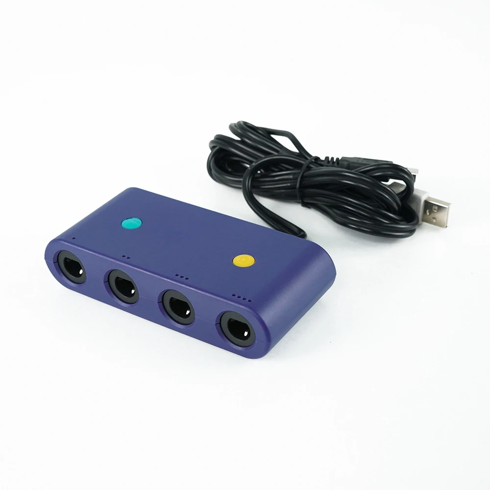 TicKnot 4 Ports Game Controller Converter For GameCube GC Gamepad USB Adapter For PC/Wii U/Switch Console With Trubo Function