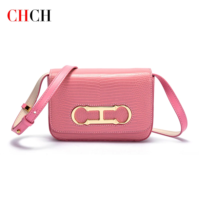 CHCH 2024 Spring New Light Luxury Women\'s Shoulder Bag Classic Fashion Women\'s Solid Color Bag Chain Elegant Crossbody Bag