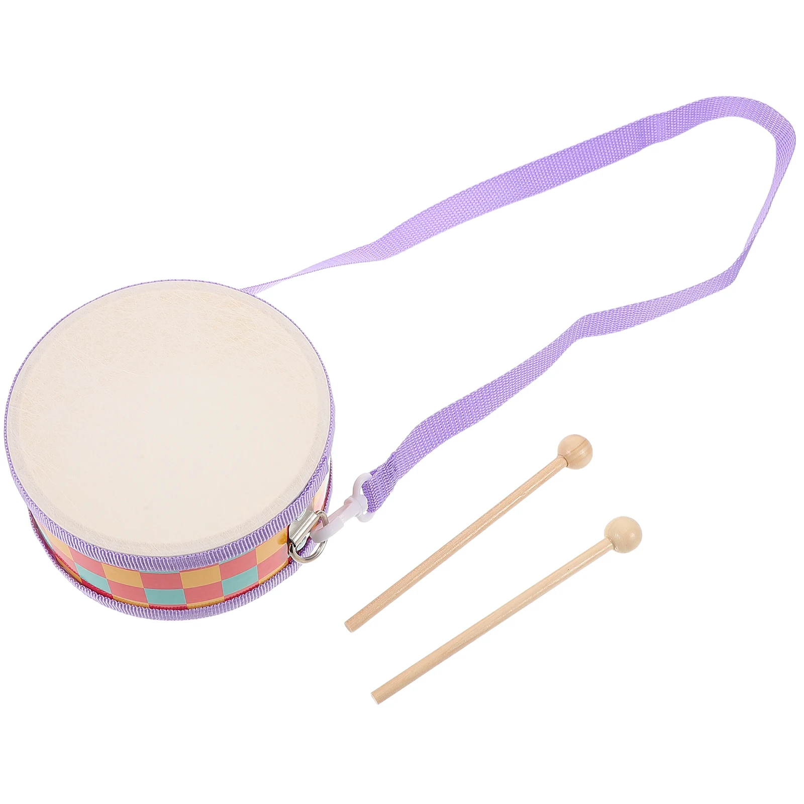

Children's Double Sided Drum Musical Instrument Toys Kids Snare Baby Toddler Orff Percussion