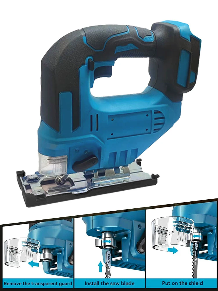 Para Makita 21V batería rompecabezas eléctrico 650W potente rompecabezas sin escobillas plantilla eléctrica mango de barril inalámbrico rompecabezas (sin batería)