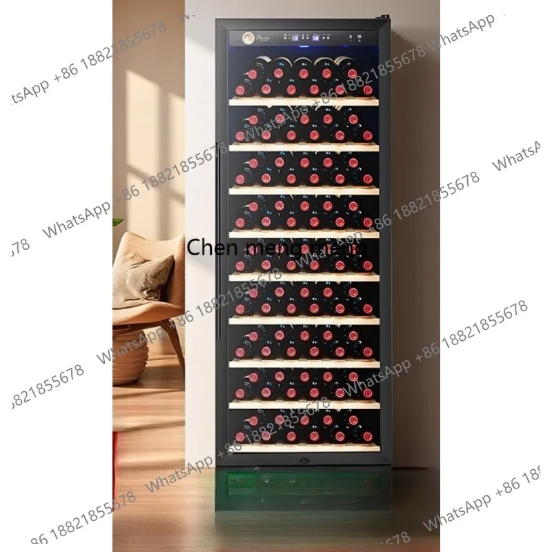 

YC-270 Constant Temperature Wine Cabinet for Home Use with Hanging Cups, Large Fresh-Keeping Ice Bar Refrigerator