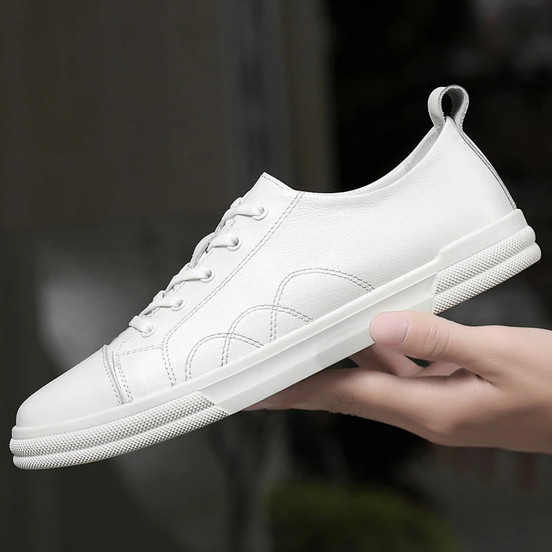 

2025 Men's New Autumn Breathable White Sneakers - Stylish Casual Loafers with Premium Feel