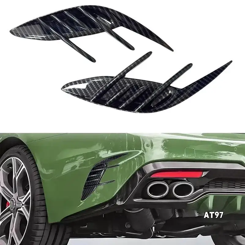 

1 Pair Car Rear Bumper Side Vent Grille Decorative Cover Spoiler For Kia Stinger 2017-2023 Auto Parts
