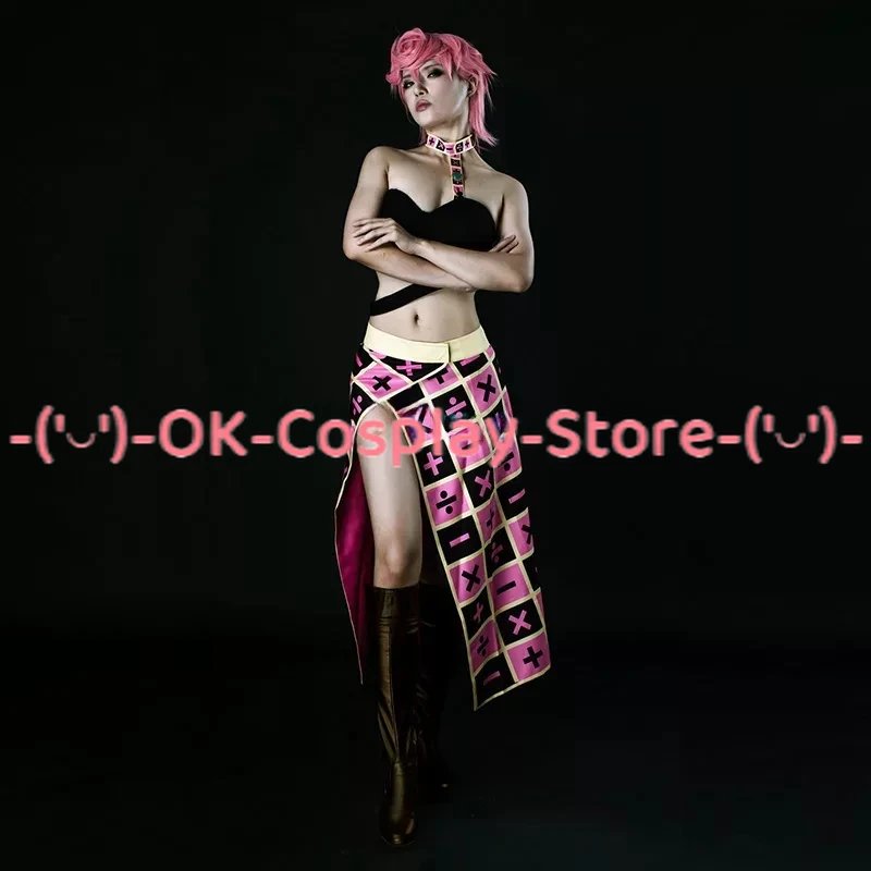 Anime JoJo's Bizarre Adventure Cosplay Trish Una Cosplay Costume Women Sexy Dress Halloween Carnival Uniforms Custom Made