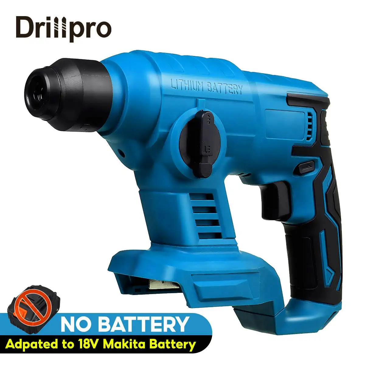 Drillpro1000W Electric Hammer Impact Drill Screwdriver Multi-function Rotary Electric for Makita18V Battery Power Tool